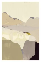 Des couches de montagnes aux teintes douces