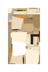 Collage abstrait neutre