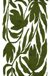 Motif feuillage vert olive