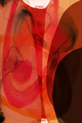 Flux abstrait rouge orangé