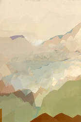 Paysage montagneux paisible