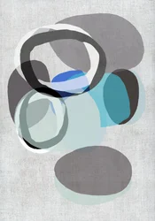 Formes sereines bleu-gris
