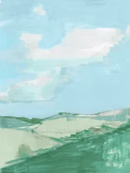 Les collines verdoyantes et sereines