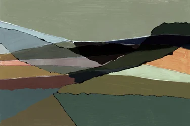 Paysage serein en couches