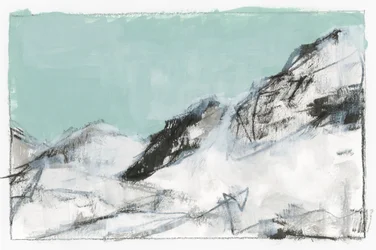 Abstrait « Montagne enneigée »