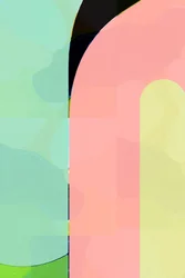 Abstraction aux pastels tendres