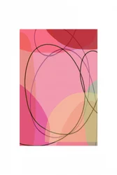 Flux abstrait rose pâle
