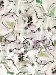 Fleurs aux couleurs aquarellées