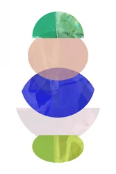 Formes géométriques superposées