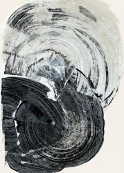 Abstrait monochrome tourbillonnant