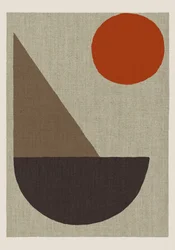 Abstrait « Soleil en terre cuite »