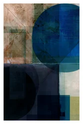 Géométrie bleue texturée