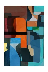 Blocs abstraits aux couleurs vives