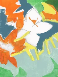 Fleurs abstraites aux couleurs vives
