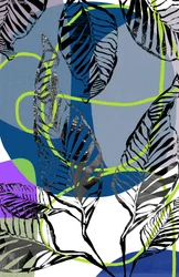 Abstrait « Jungle éclatante »