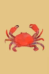 Crabe rouge vif