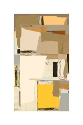 Collage géométrique chaleureux