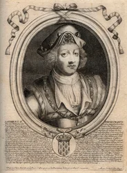Portrait de Dagobert II, roi des Francs de 711 à 716 - Dagobert II (676-679), roi d