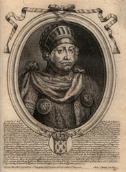 Portrait de Louis VI, dit Le Gros - Gravure de 