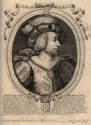Portrait de Louis V le Fainéant (967 - 987), roi de France - Louis V le Fainéant (967-987) gravure tirée de 