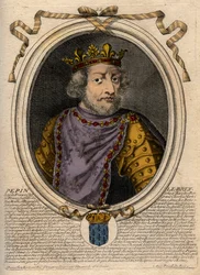 Portrait de Pépin III dit Pépin le Bref (714-768) roi de France