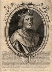 Portrait de Philippe VI de Valois (1294-1350), roi de France - Gravure de 