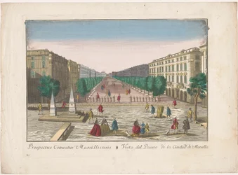 Vue sur une promenade à Marseille