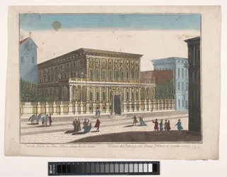 Vue du Palazzo Doria-Tursi à Gênes