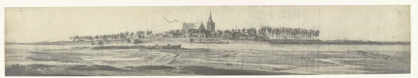 Vue de Grave, 1672 (série de dessins de l