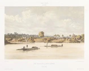 Vue de Post Gelderland et Joden Savannah (Vues des Indes occidentales néerlandaises)