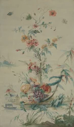 Fleurs et chinoiseries, 18ème siècle