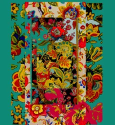 Collage de motifs, 2017 (techniques mixtes)