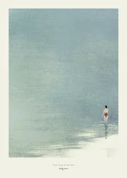 Femme dans une eau tranquille