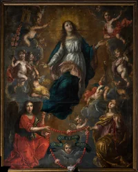 Église paroissiale (Parochiekerk Sint-Joris). Intérieur. Assomption de Marie. Nicolas de Liemaeckere. 1640.