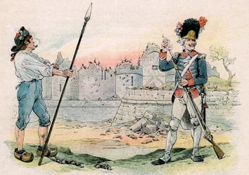 Destruction (démolition, démantèlement) de la Bastille
