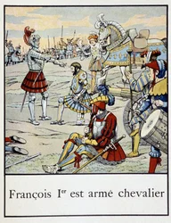 François 1er est armé chevalier - dans "Petite histoire de France" par Jacques Bainville, éd. Mane