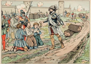 Henri IV donne de l