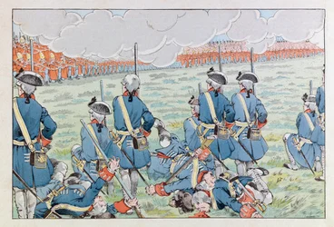 Illustration du livre « Les épées de France » : La bataille de Fontenoy le 11 mai 1745