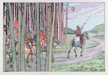 Jacques Marie Gaston Onfray de Bréville dit JOB (1858 - 1931) ; Illustration de « Les épées de France » : Jeanne d