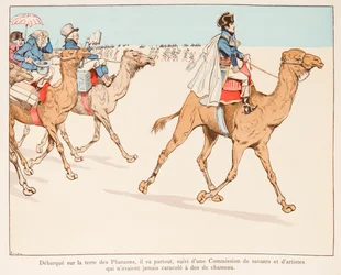 Jacques Marie Gaston Onfroy de Bréville dit JOB (1858-1931) - Napoléon Bonaparte en expédition en Égypte avec l
