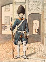 Tenue des troupes françaises à toutes les époques : 8e régiment de la Garde Royale (1815)