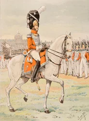 Uniforme des troupes françaises à travers les âges : officier de la garde royale suisse