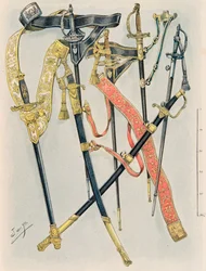 Jacques Marie Gaston Onfroy de Bréville dit JOB (1858-1931) - Tenue des troupes françaises à toutes les époques : Les armes des États-Majors, règlement de l