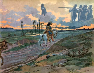 Joachim Murat retournant à Naples après la défaite de Leipzig en 1813