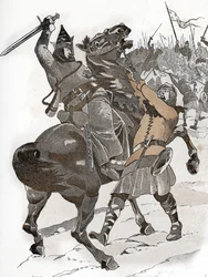 Louis VI le Gros à la bataille de Brémule (1119) « On ne prend pas le roi de France, ni à la guerre ni aux échecs ! »