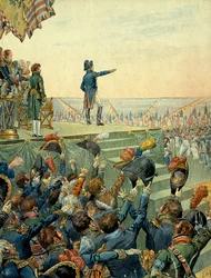Napoléon Ier Bonaparte (1769-1821) distribuant les croix de la Légion d