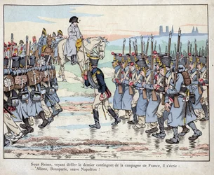 Napoléon regarde le dernier contingent de l