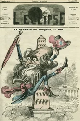 La bataille de Louqsor, le Père Gagne monté sur l