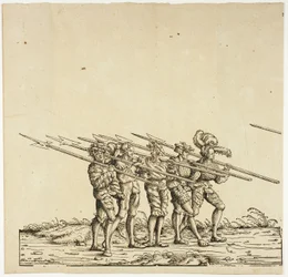 Hallebardiers, de la procession triomphale de Maximilien