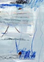 Abstraction bleu froid